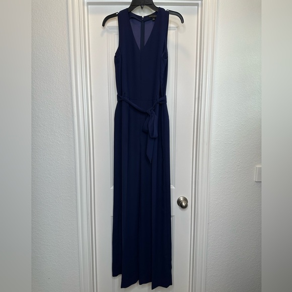 Women’s‎ Banana Republic Tie-Waist Jumpsuit Navy Womens Size 4 - Picture 2 of 10
